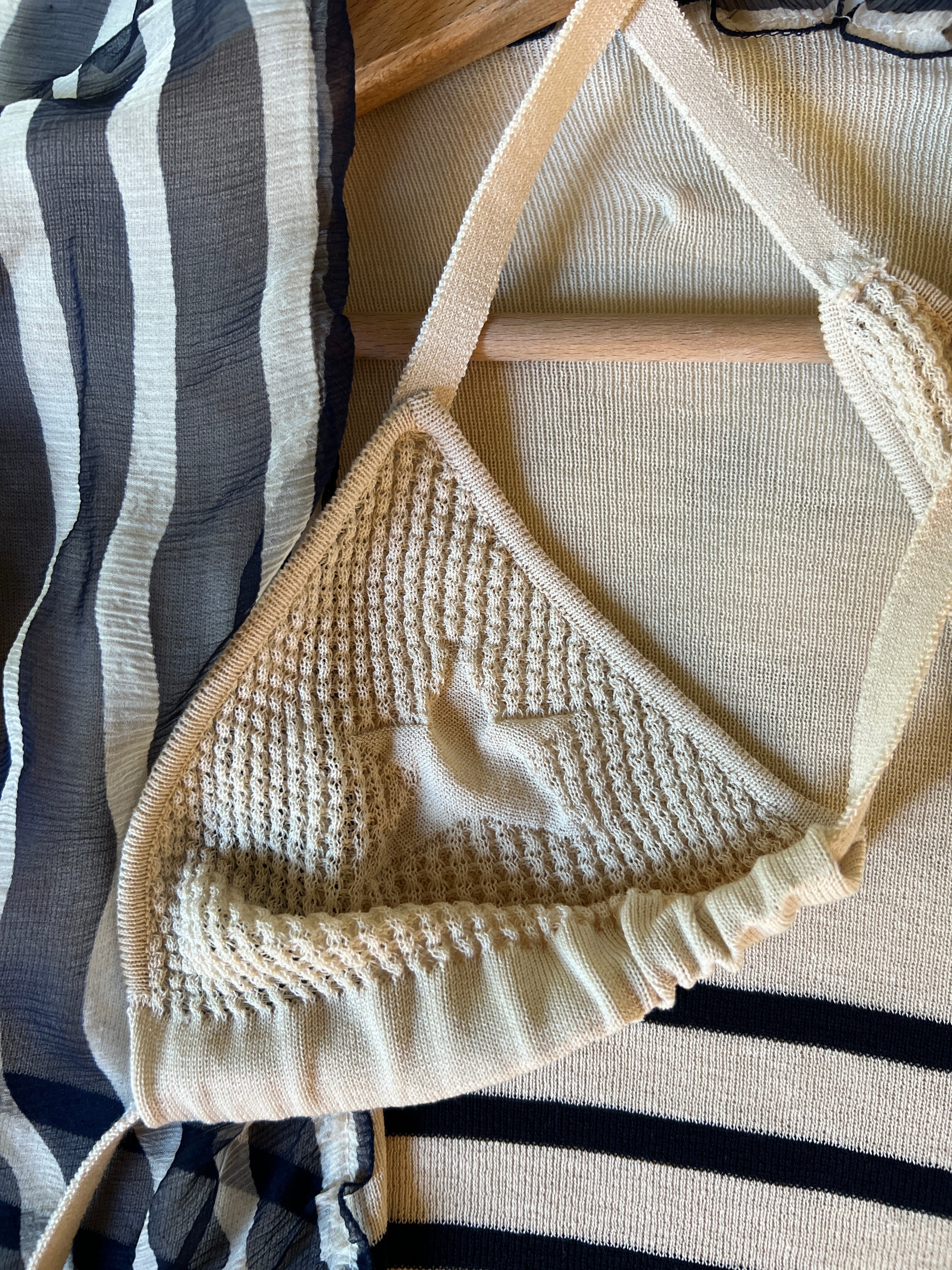 Ensemble à rayures gilet + maillot