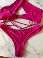 Charger l&#39;image dans la galerie, Aurianne Sinacola Maillot de bain rose deux pièces Kalk
