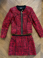 Charger l&#39;image dans la galerie, Ensemble tailleur jupe Dirk Bikkembergs rouge
