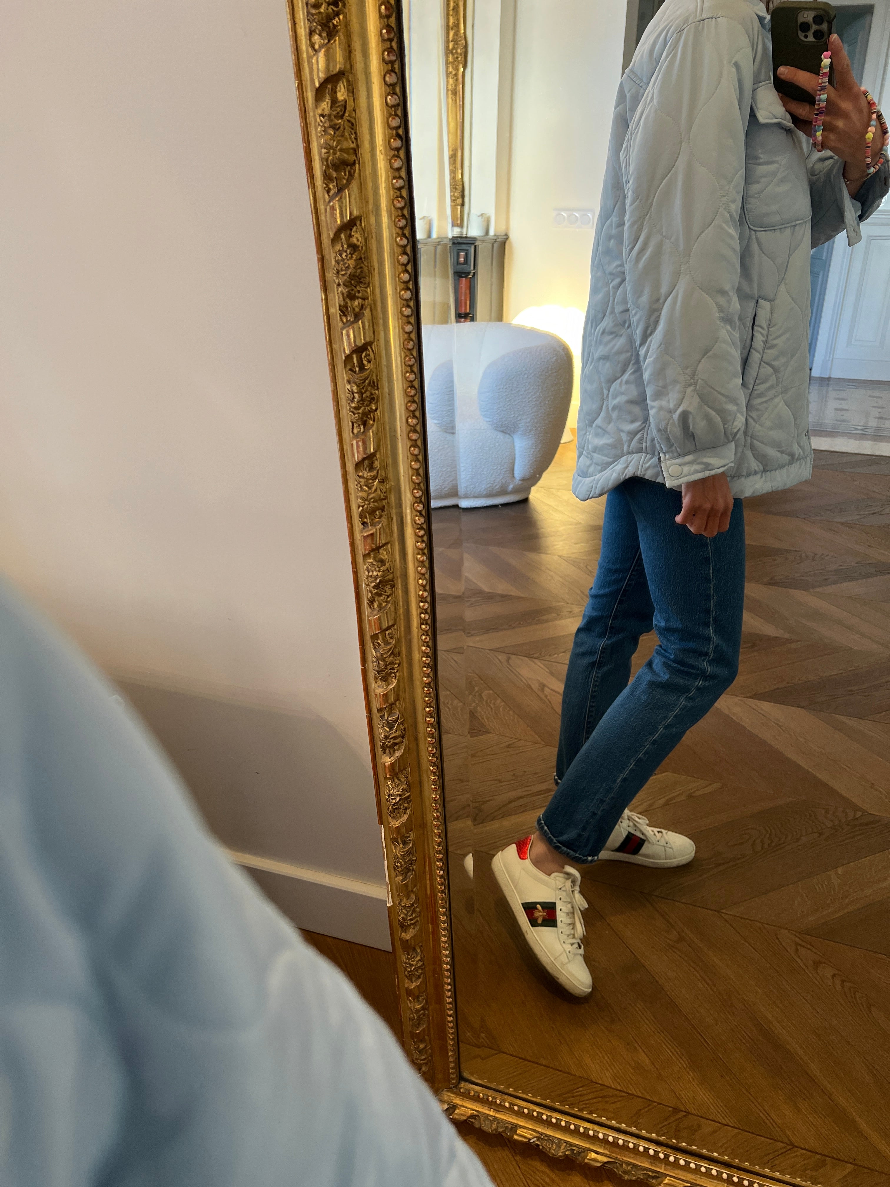 Aurianne Sinacola Veste H&M bleu clair