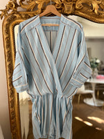 Charger l&#39;image dans la galerie, Combishort Maje bleu ciel à rayures
