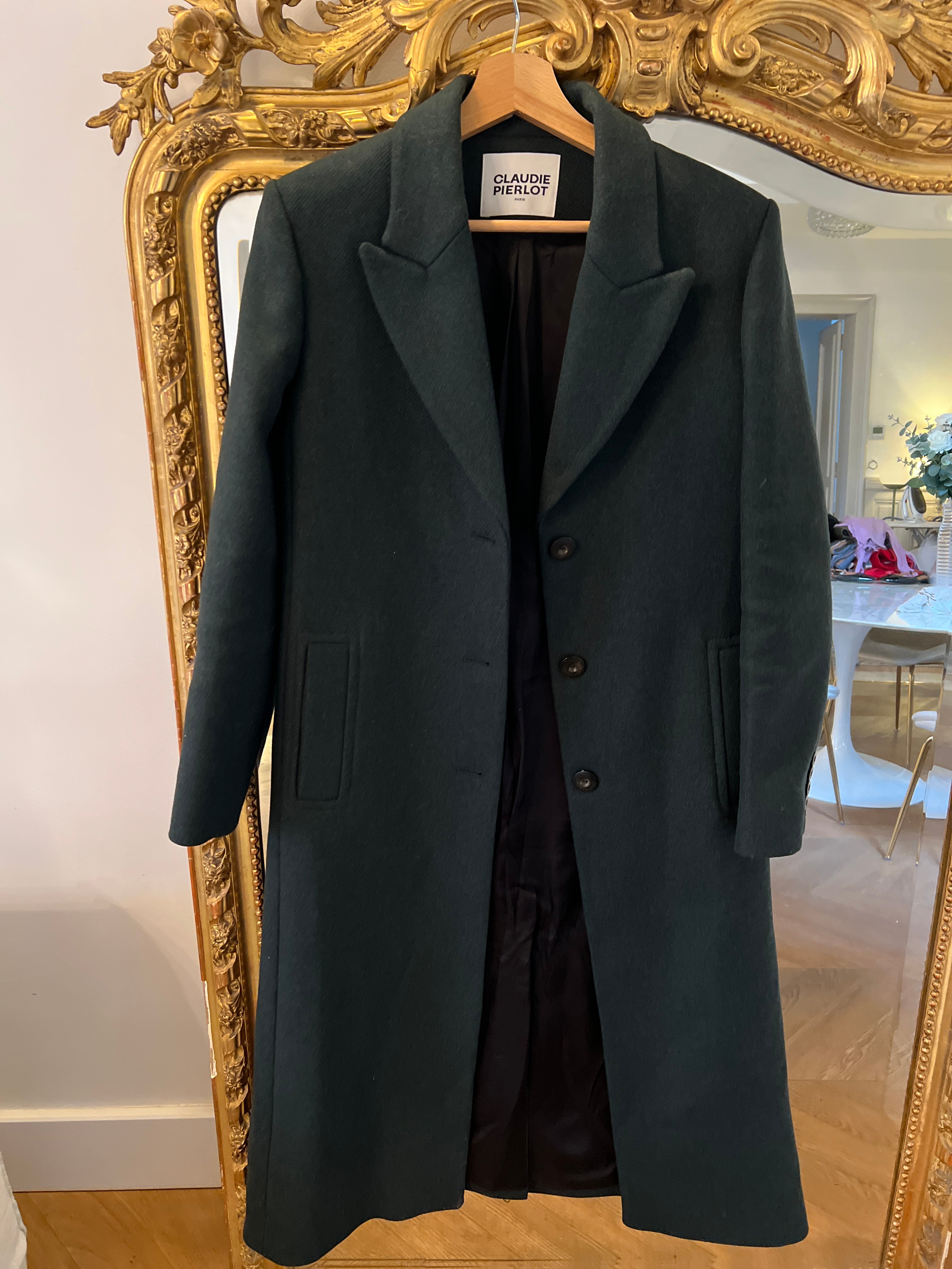 Manteau long Claudie Pierlot vert