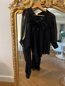 Blouse Viktor Rolf noire transparente