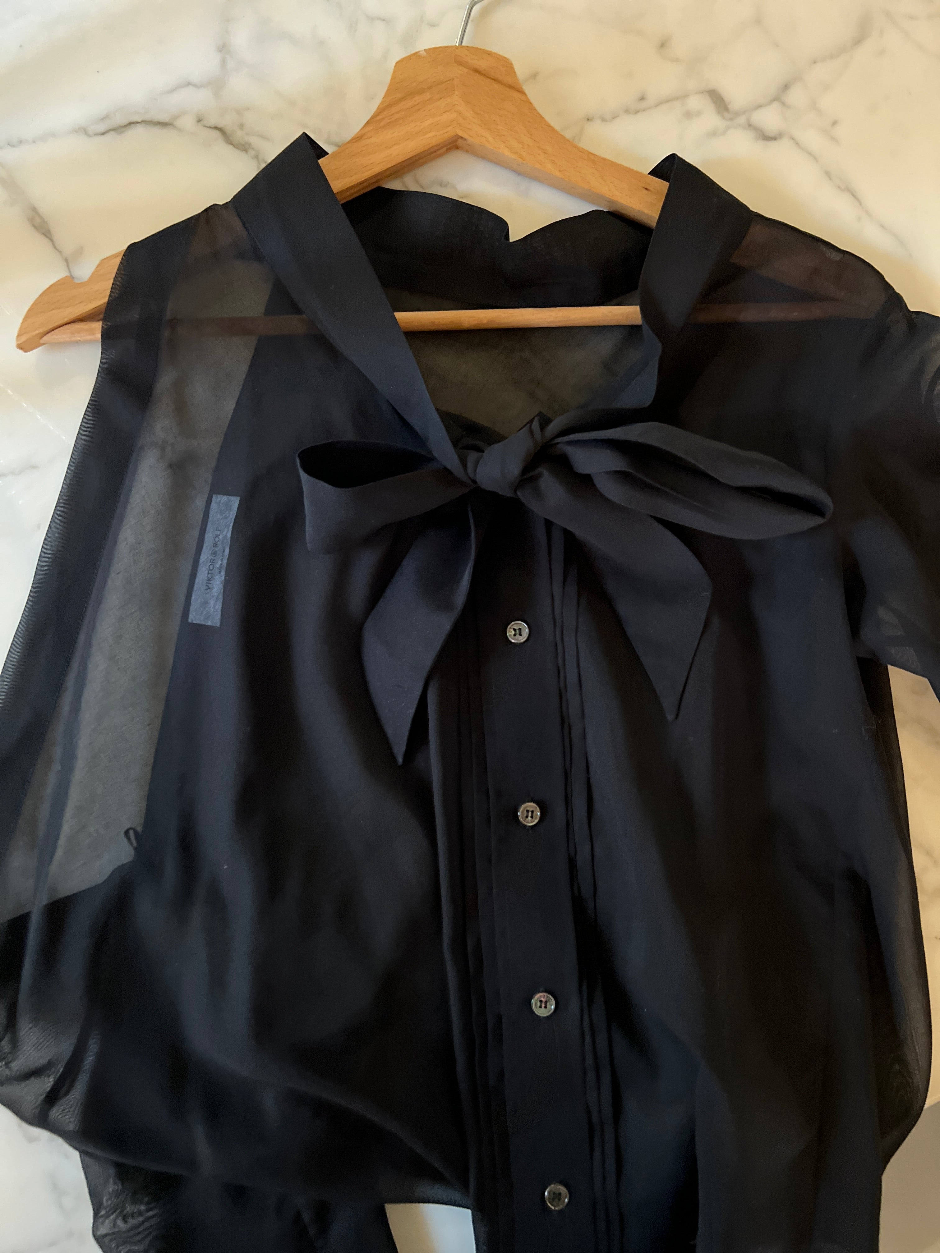 Blouse Viktor Rolf noire transparente