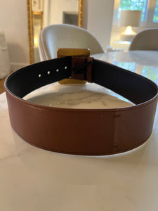 Ceinture Saint Laurent camel