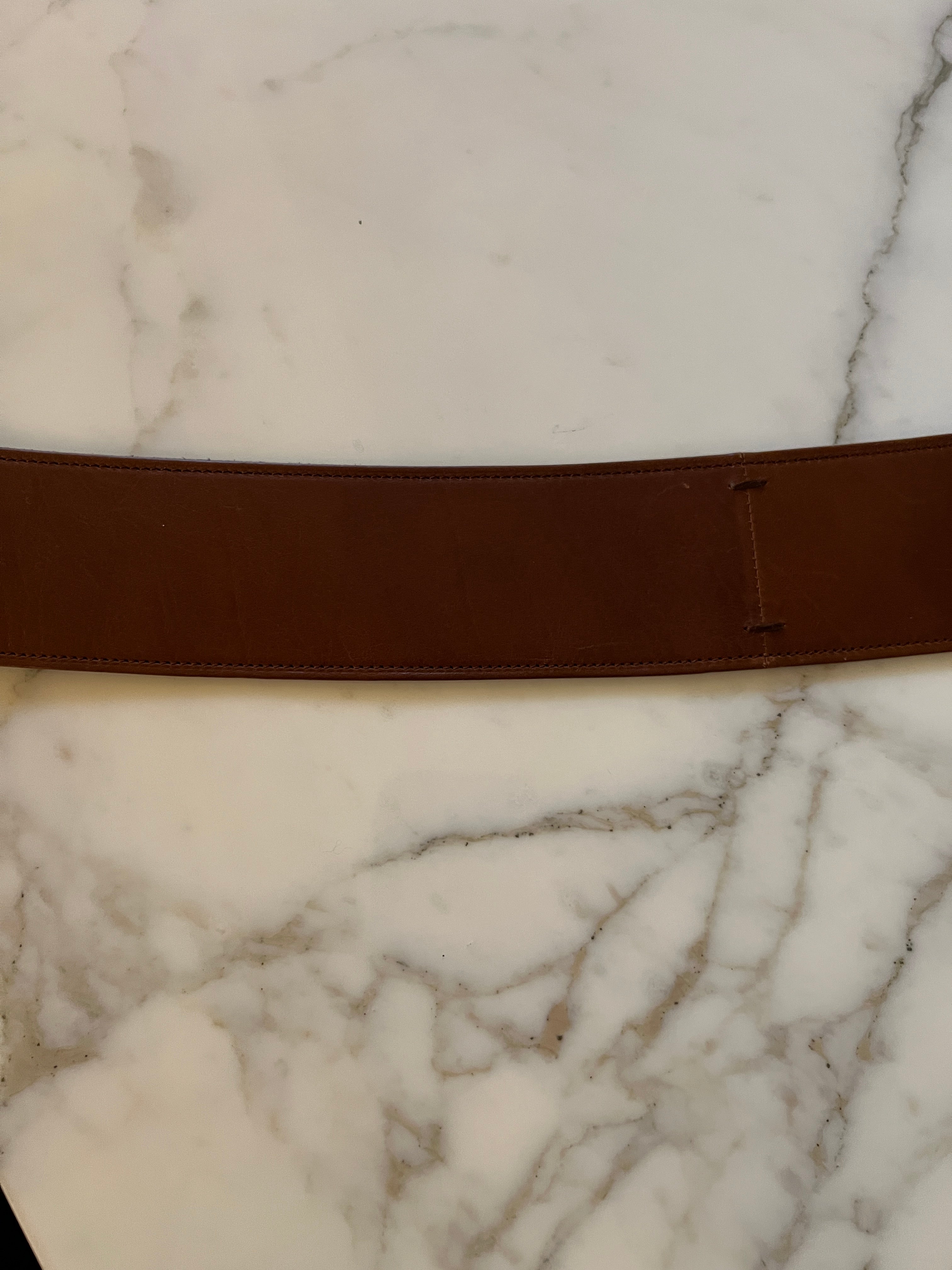 Ceinture Saint Laurent camel