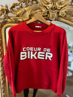 Charger l&#39;image dans la galerie, Sweat Claudie Pierlot rouge coeur de biker
