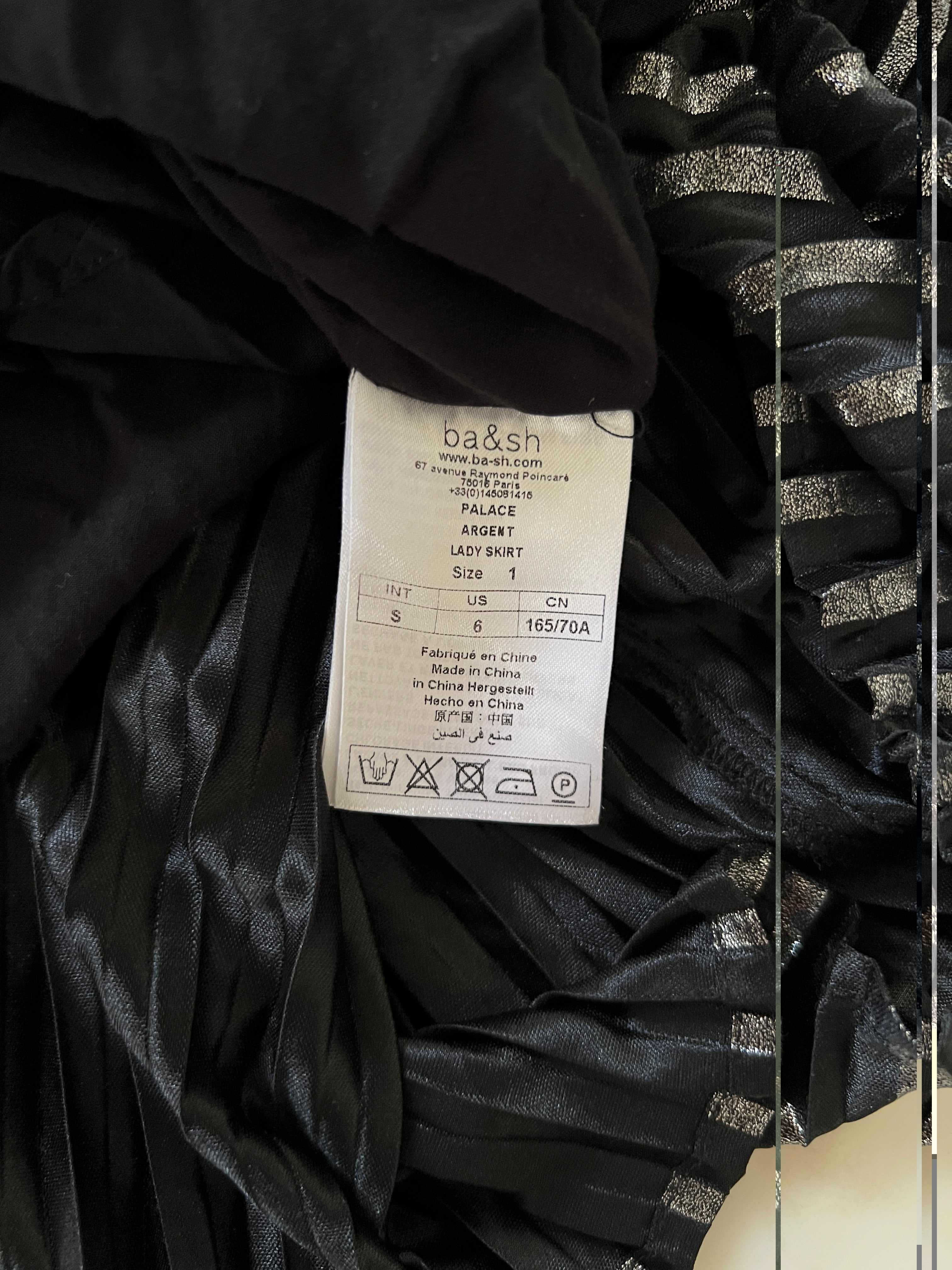 Jupe Ba&sh Palace plissée Argent