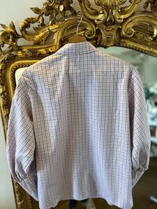 Chemise Sandro rose à carreaux