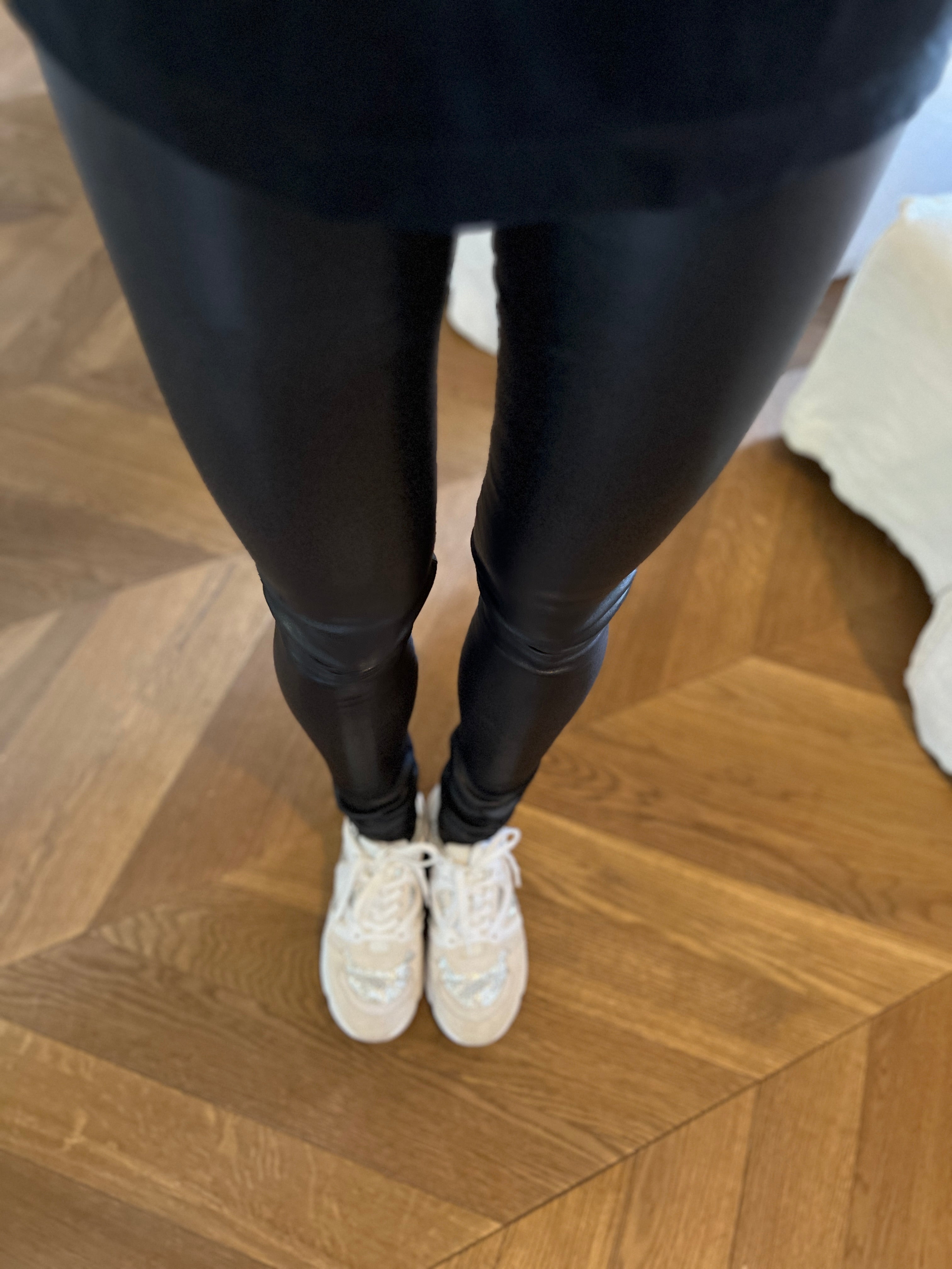 Lot de 2 leggings Drome en cuir noir et marron