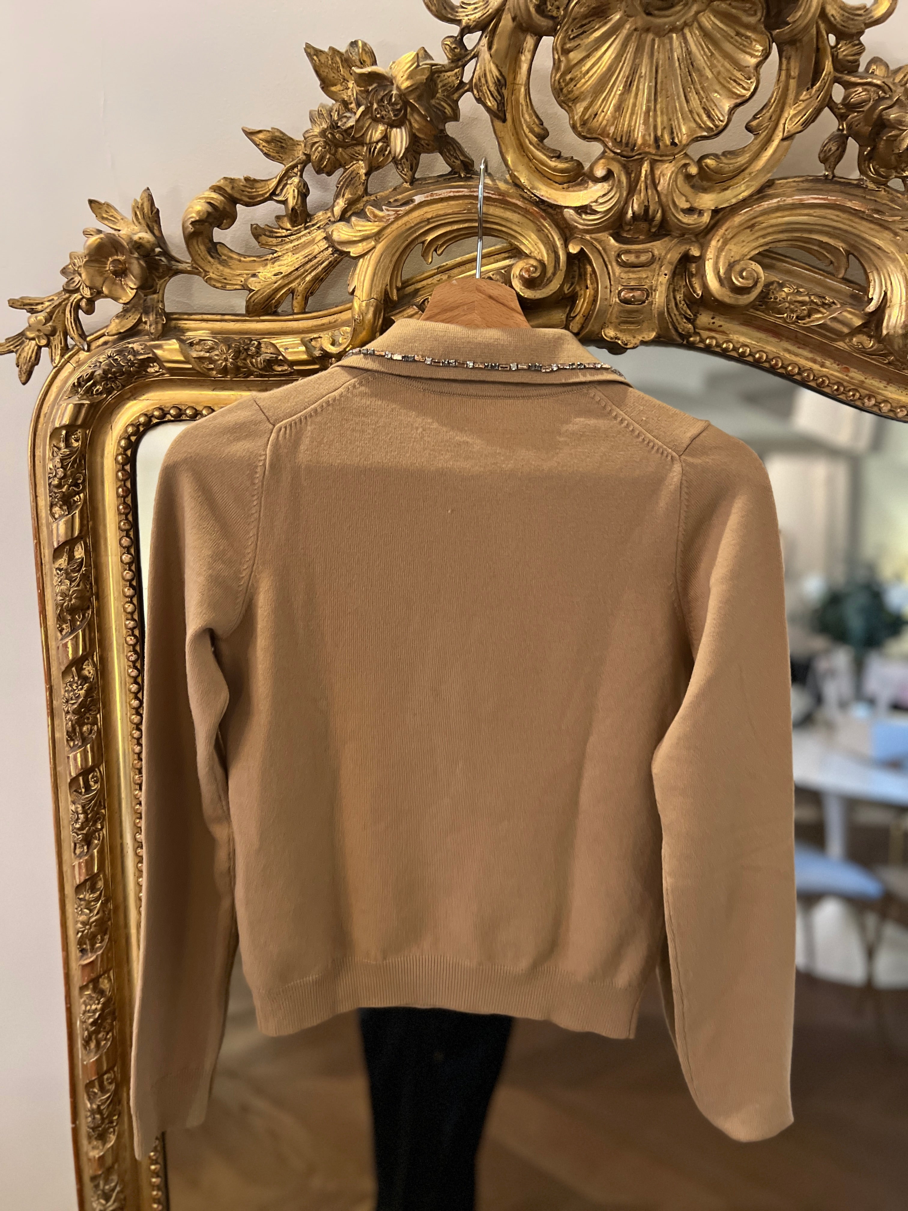 Pull Beige Gilmar à strass