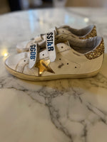 Charger l&#39;image dans la galerie, Golden Goose - Baskets à scratch pailleté doré
