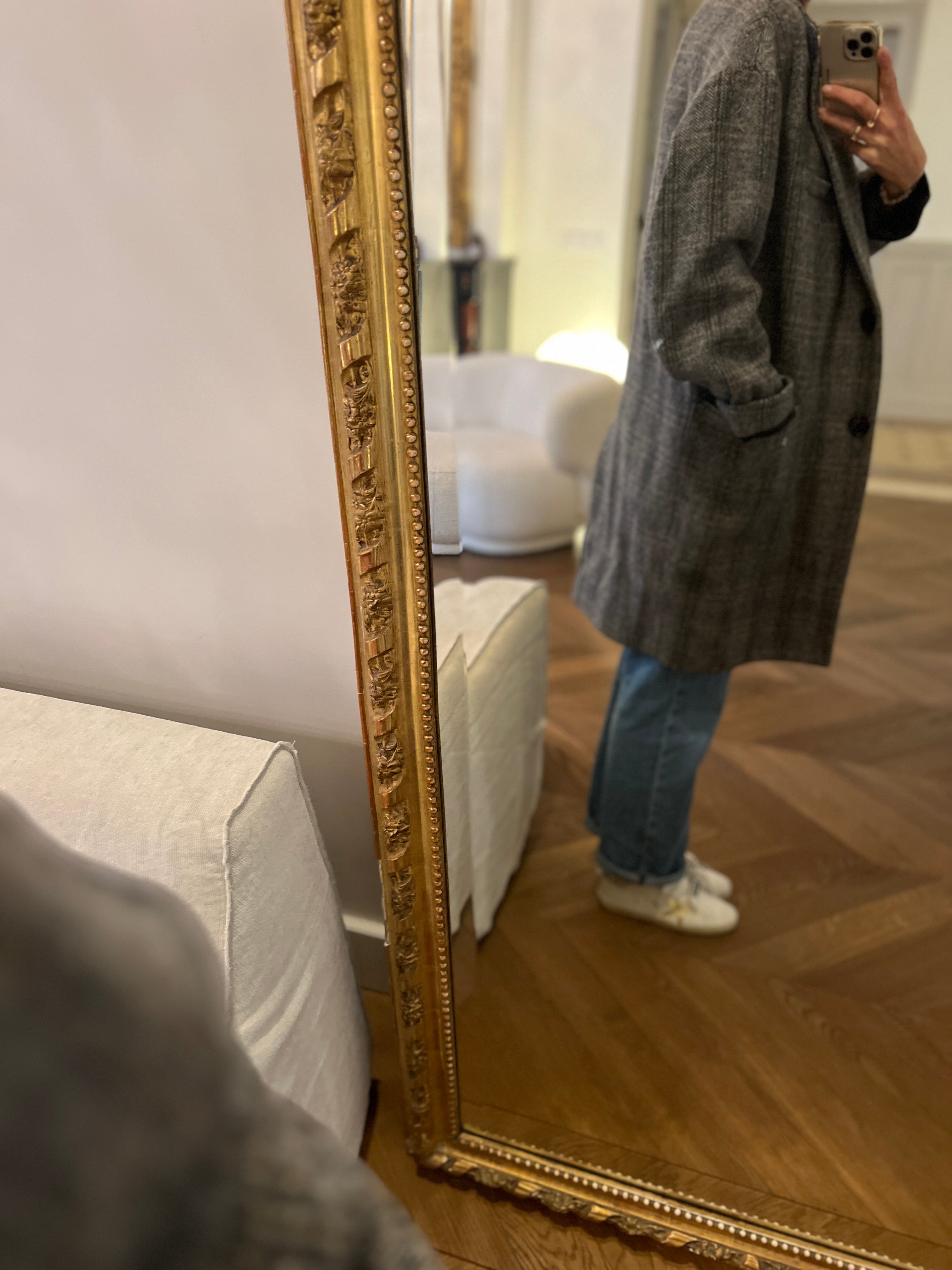 Isabel Marant - Manteau en laine gris chiné