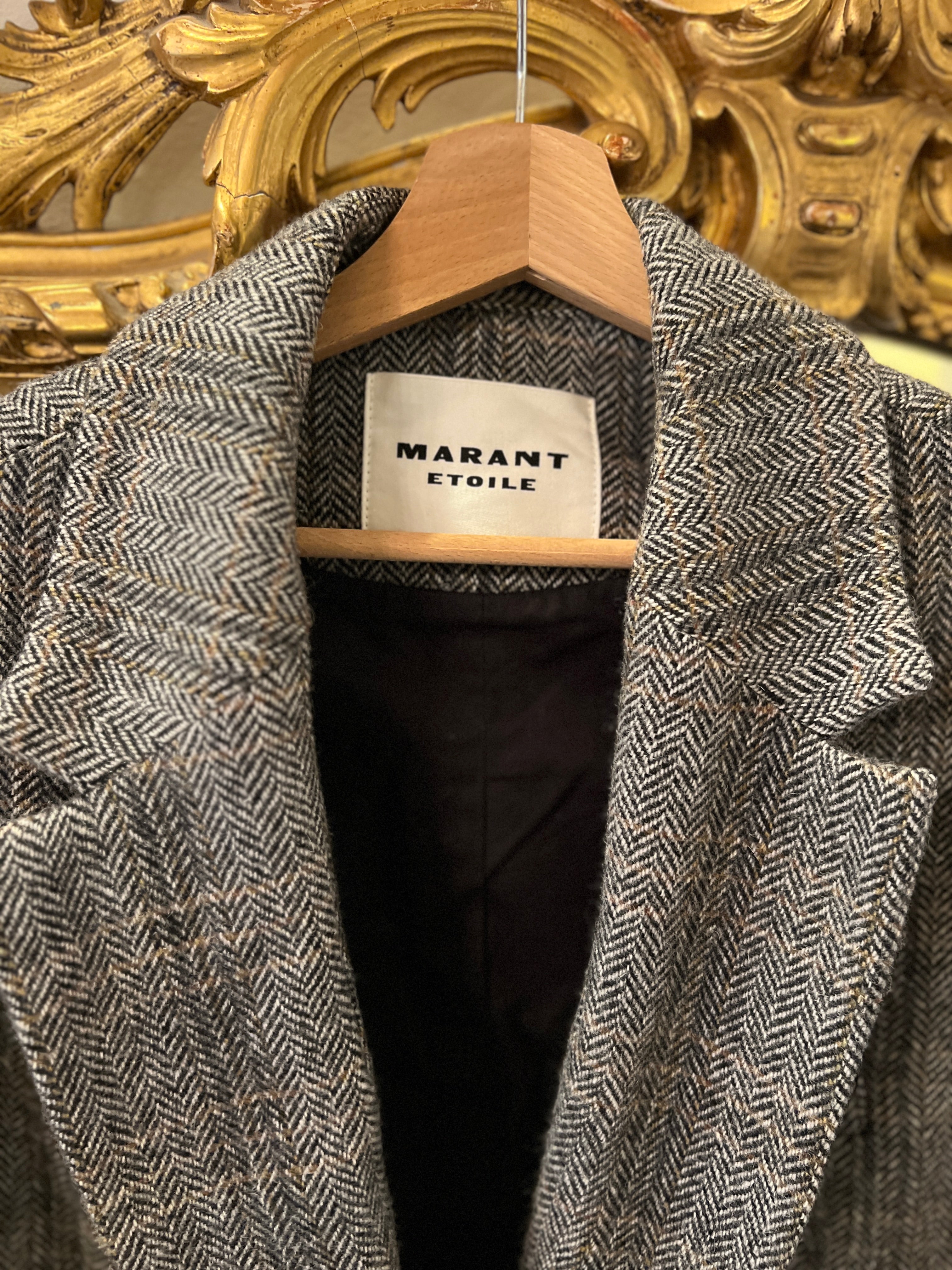 Isabel Marant - Manteau en laine gris chiné