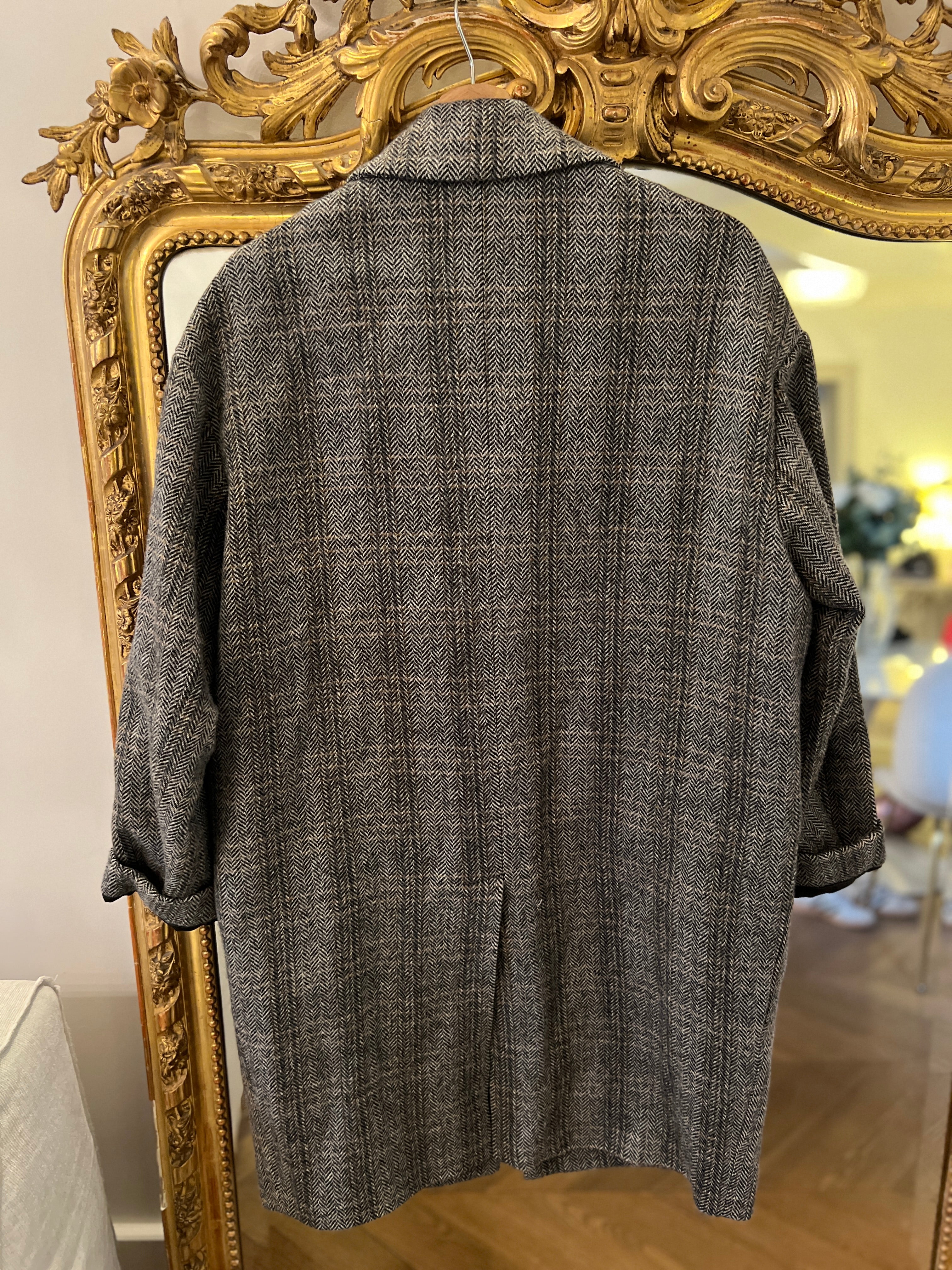 Isabel Marant - Manteau en laine gris chiné