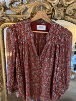 Charger l&#39;image dans la galerie, Blouse Ba&amp;sh Terracota irisée
