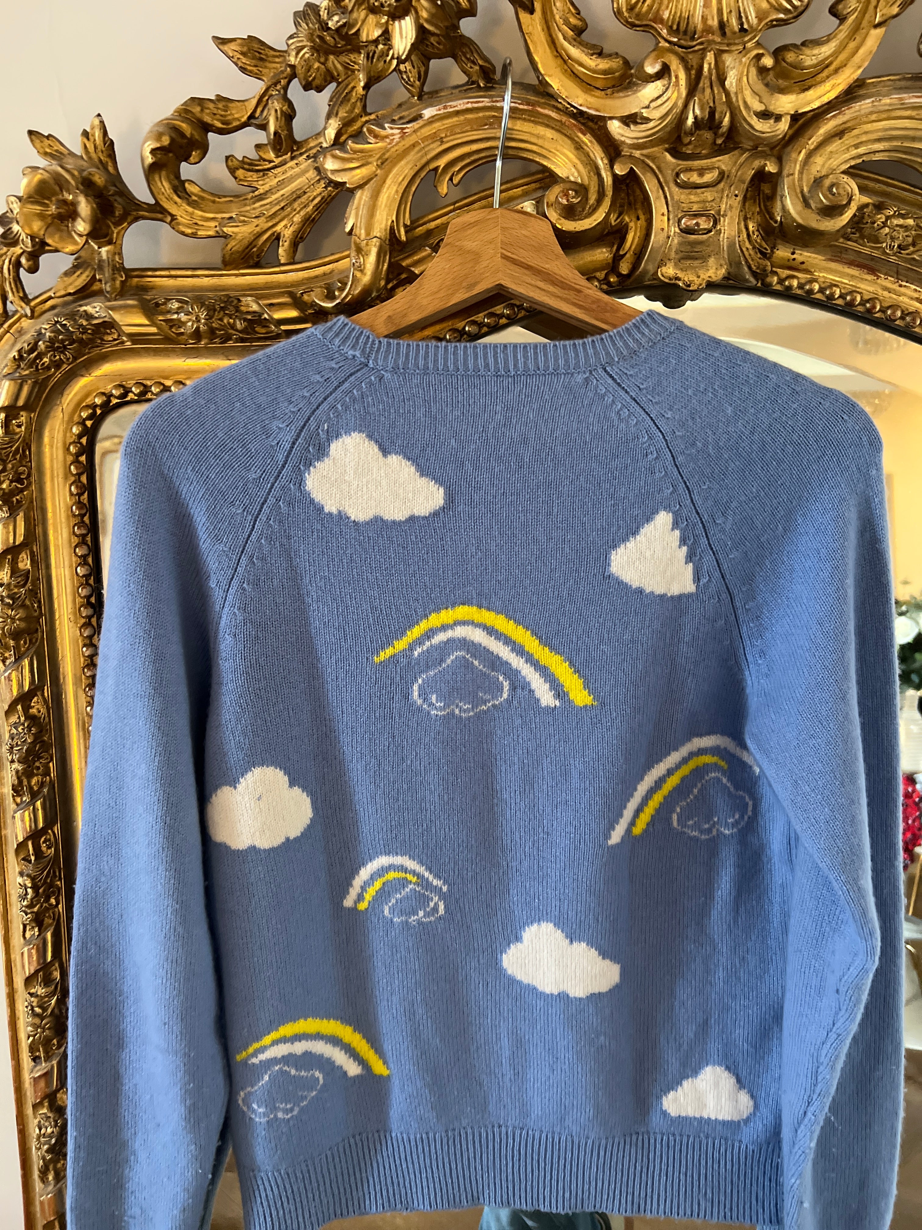 Pull Paul&Joe bleu ciel en laine et cachemire