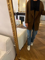 Charger l&#39;image dans la galerie, Zara - Manteau marron col laine
