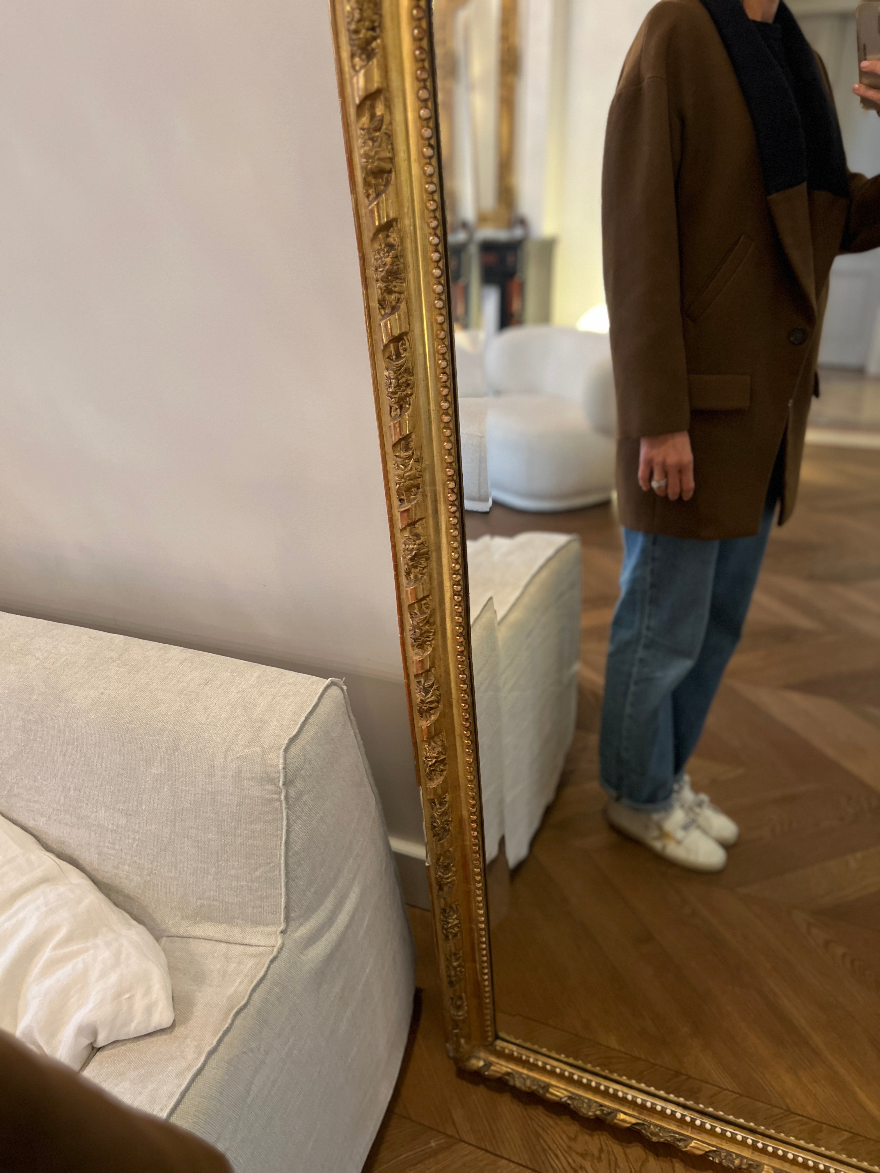 Zara - Manteau marron col laine