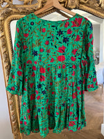 Charger l'image dans la galerie, Ba&amp;sh - Robe verte à fleurs Eve
