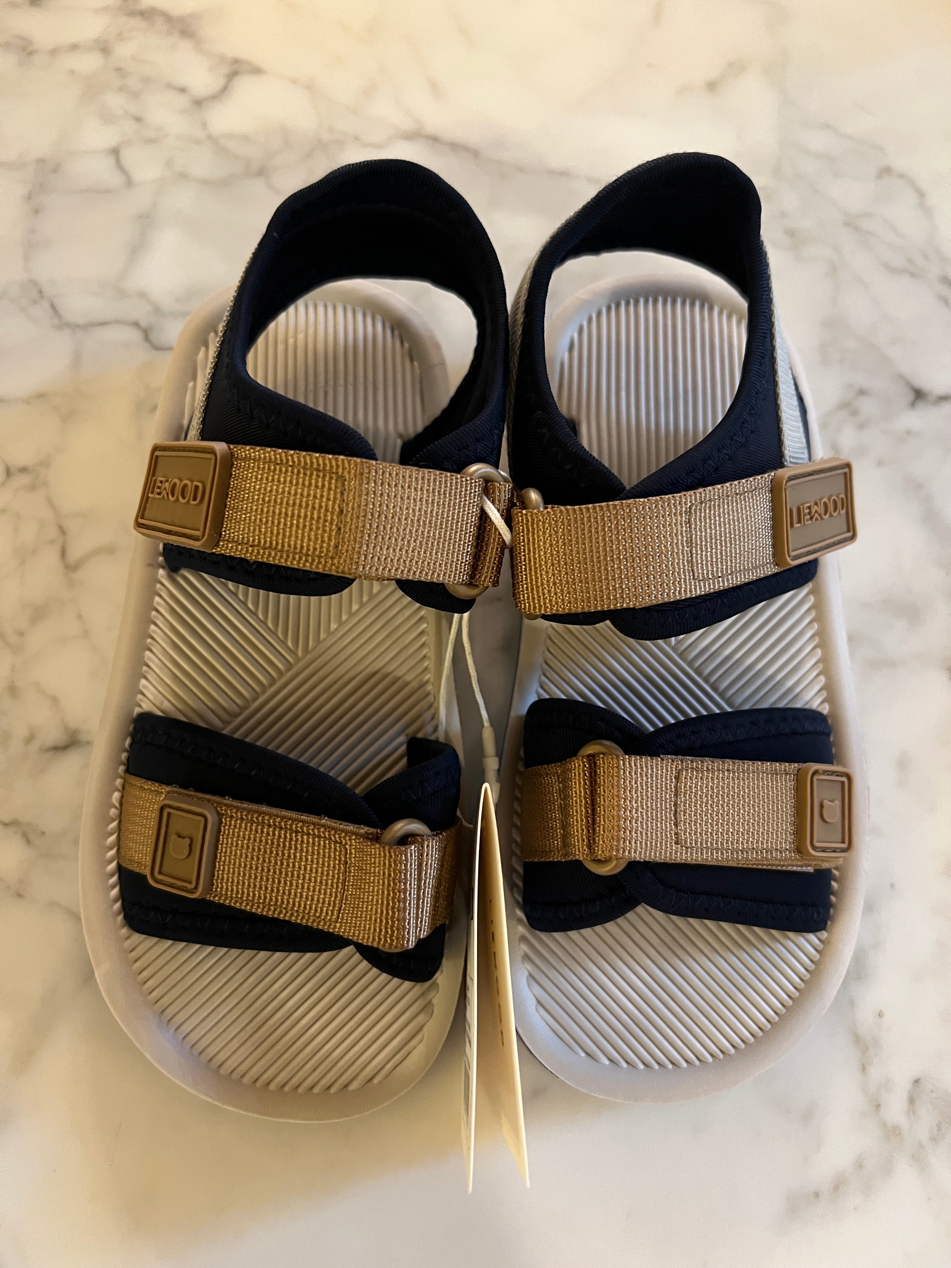 Enfants - Sandales Liewood Monty bleu marine camel