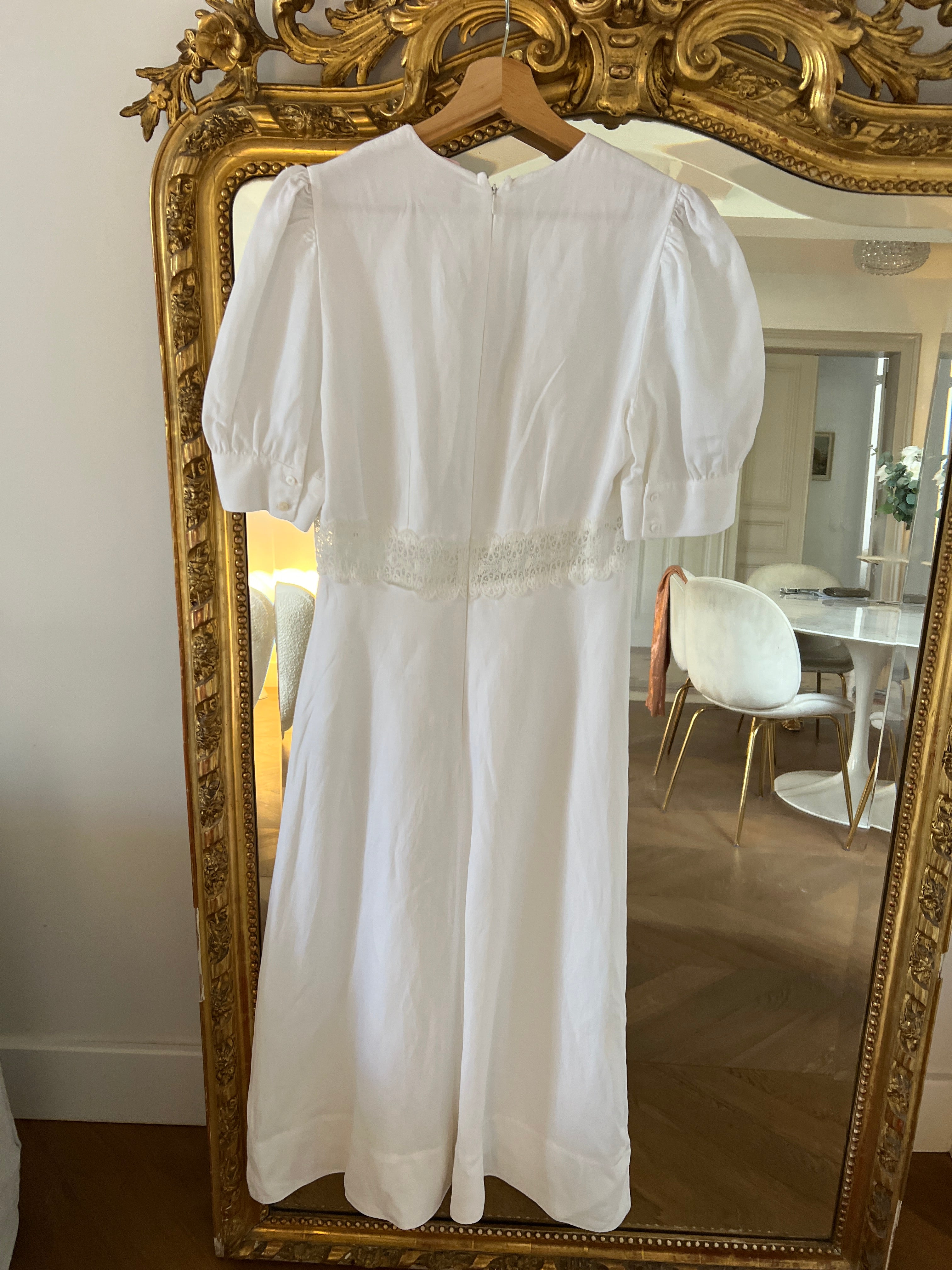 Robe Claudie Pierlot longue blanche en lin