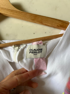 Robe Claudie Pierlot longue blanche en lin