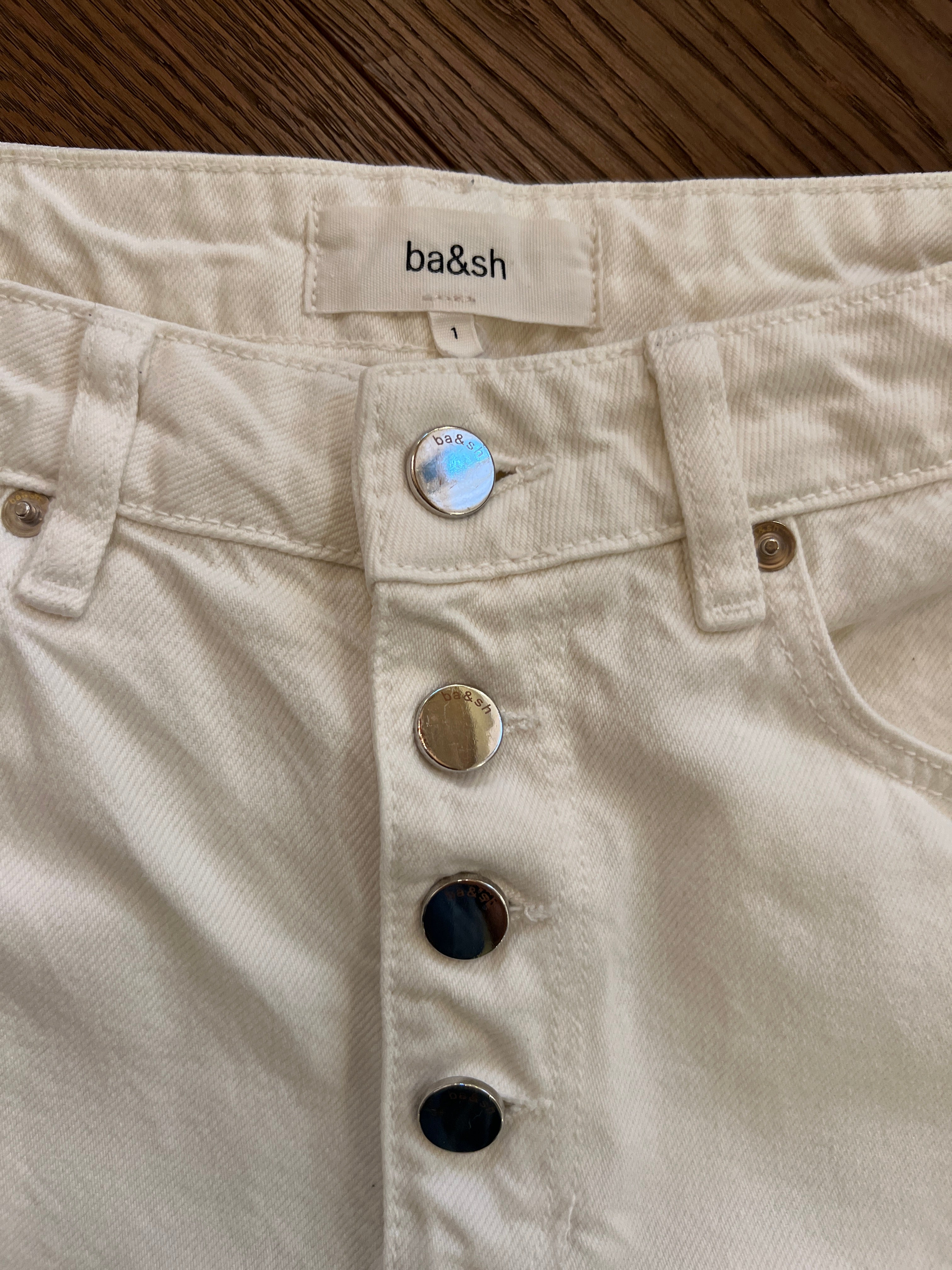 Ba&sh - Jean boutons argentés