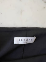 Charger l'image dans la galerie, Sandro - Jupe brodée noire mi longue
