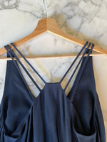 Charger l'image dans la galerie, Berenice - Robe bleu marine Juliana bretelle trio
