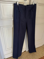 Charger l'image dans la galerie, Sézane - Pantalon bleu marine à pince
