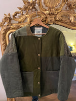 Charger l&#39;image dans la galerie, Thiane - Veste Patchwork verte
