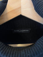 Charger l'image dans la galerie, Tara Jarmon - Pull noir en laine à perles col montant
