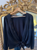 Charger l'image dans la galerie, Ba&amp;sh - Top Jenni noir dos decolleté
