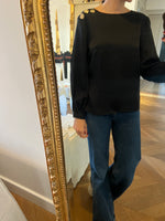 Charger l'image dans la galerie, Ba&amp;sh - Top Jenni noir dos decolleté
