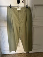 Charger l'image dans la galerie, Zara - Pantalon en lin kaki
