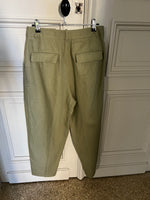 Charger l'image dans la galerie, Zara - Pantalon en lin kaki
