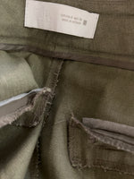 Charger l'image dans la galerie, Zara - Pantalon en lin kaki
