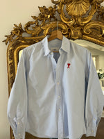 Charger l'image dans la galerie, Ami - Chemise en coton bleu ciel classique
