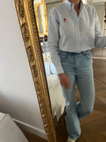 Charger l'image dans la galerie, Ami - Chemise en coton bleu ciel classique

