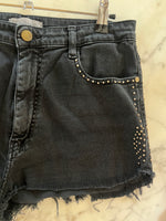 Charger l'image dans la galerie, Ba&amp;sh - Short en jean noir clouté
