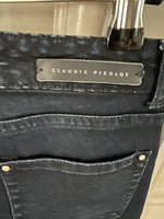 Charger l'image dans la galerie, Claudie Pierlot - Jean slim bleu marine ceinturé
