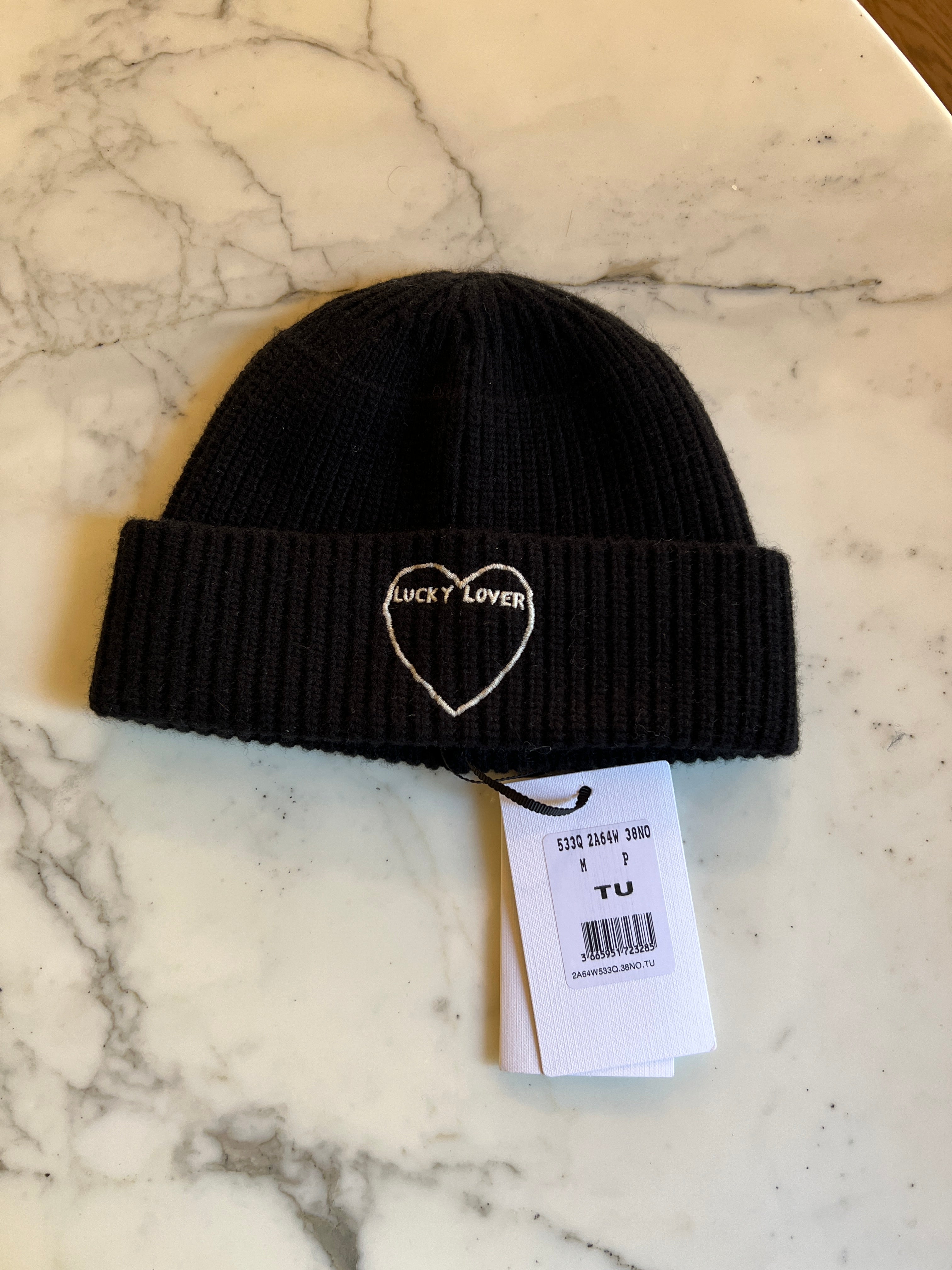 Céline - Bonnet en laine Neuf noire Lucky Lover