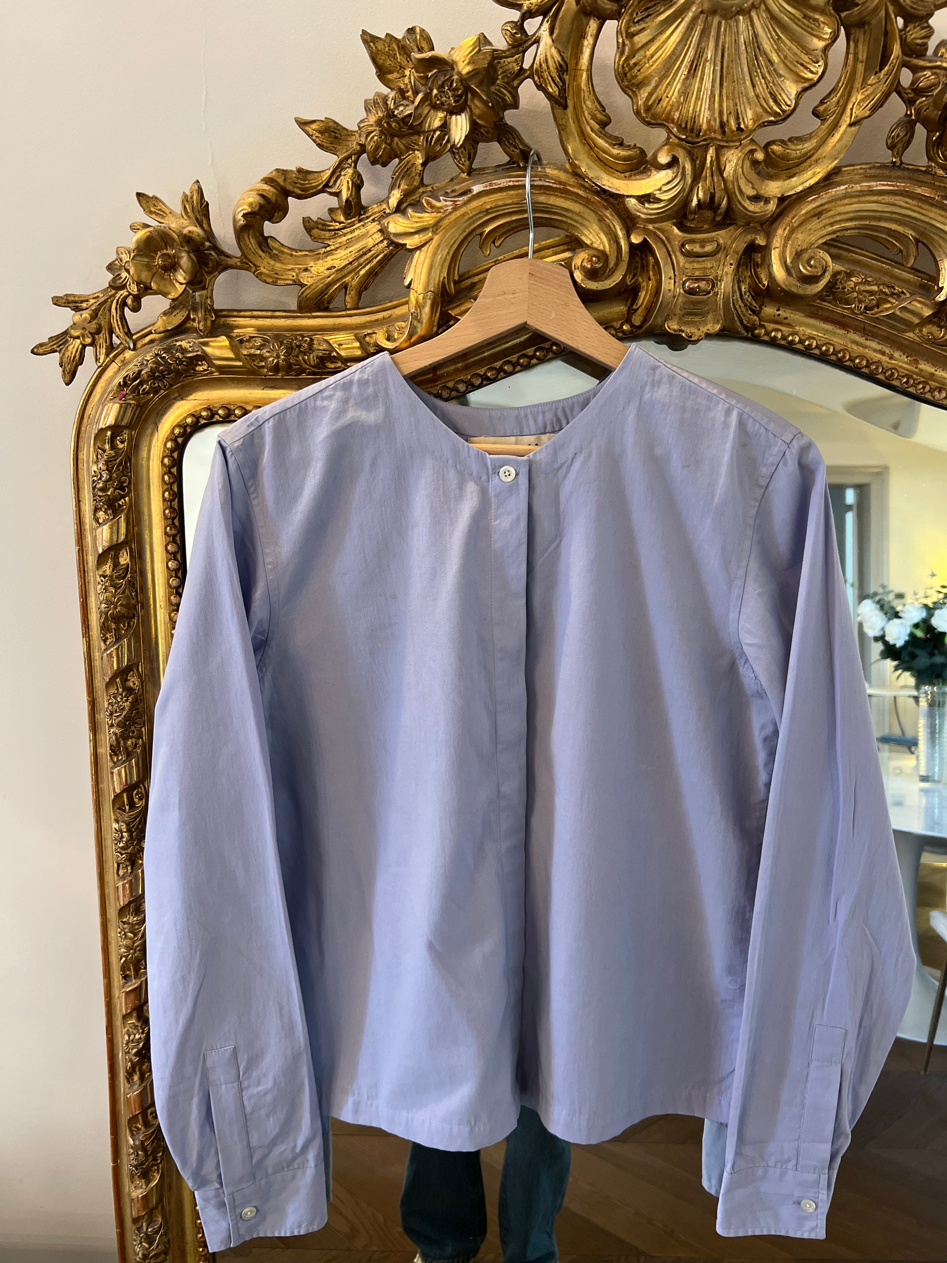 Mii Collection - Chemise bleu ciel col rond