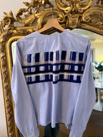 Charger l&#39;image dans la galerie, Mii Collection - Chemise bleu ciel col rond
