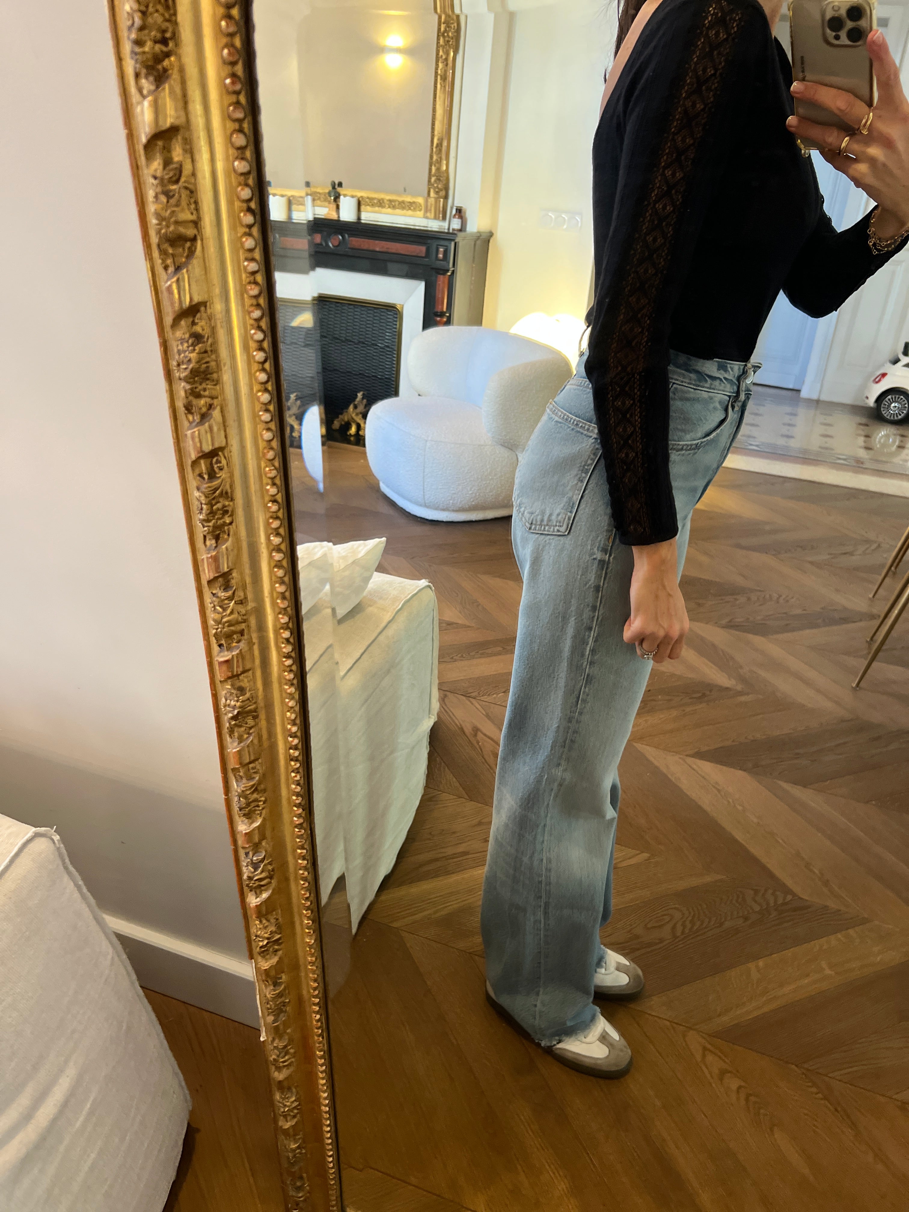 Sézane - Body noire en laine