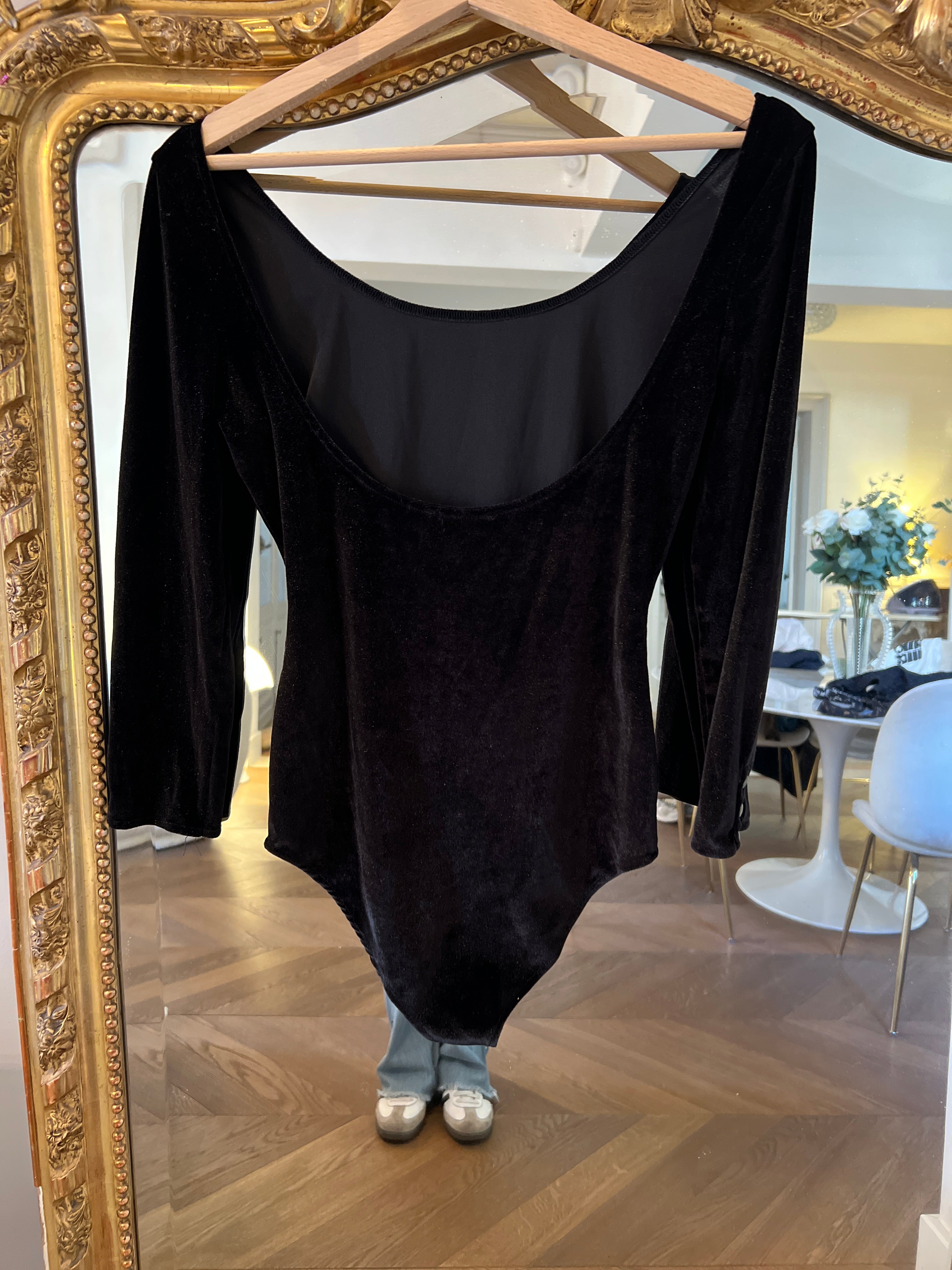 Sézane - Body noire en velours