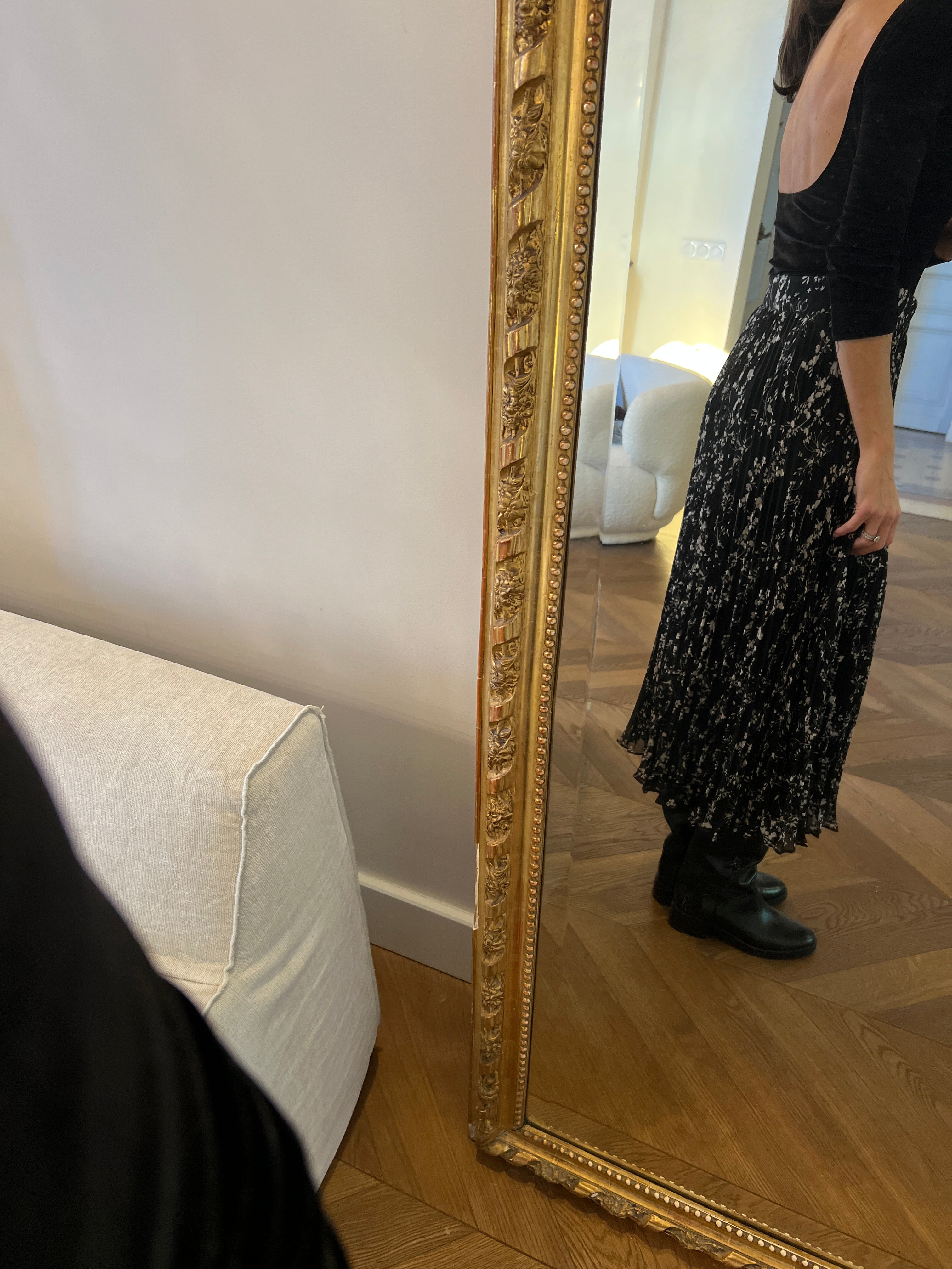 Sézane - Body noire en velours