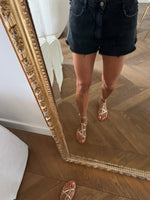 Charger l'image dans la galerie, Ba&amp;sh - Short en jean noir clouté
