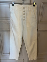 Charger l'image dans la galerie, Berenice - Pantalon blanc à boutons
